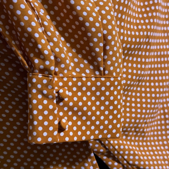 Rachel Zoe V-neck blouse with polka dot print Size L - Picture 4 of 6